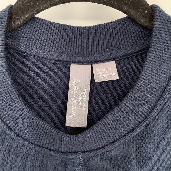 Sweaty Betty Womens 4-6 Navy Revive Mini T Shirt Dress Tennis Athleisure J13-6 - Picture 4 of 6